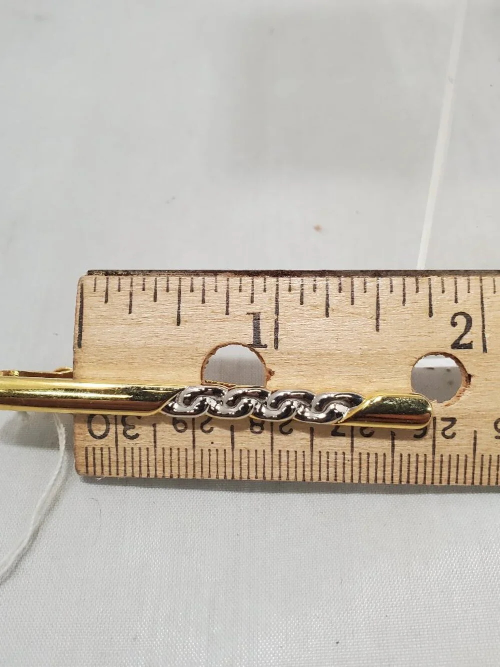 Gold-Tone & Silver-Tone Chain-Link 3-Piece Cufflink and Tie Clip Set